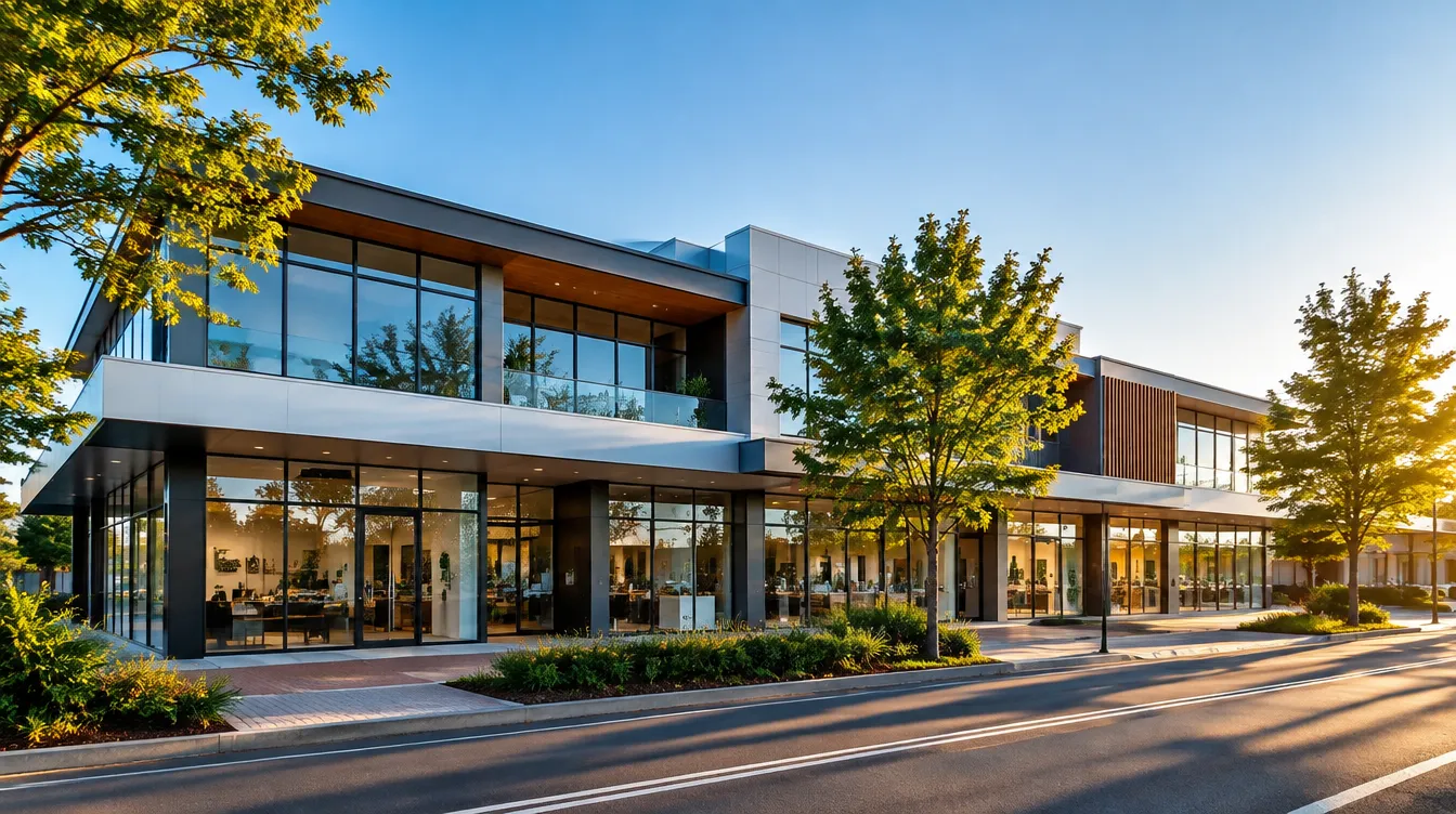 Modern commercial office and retail building suitable for SMSF investment
